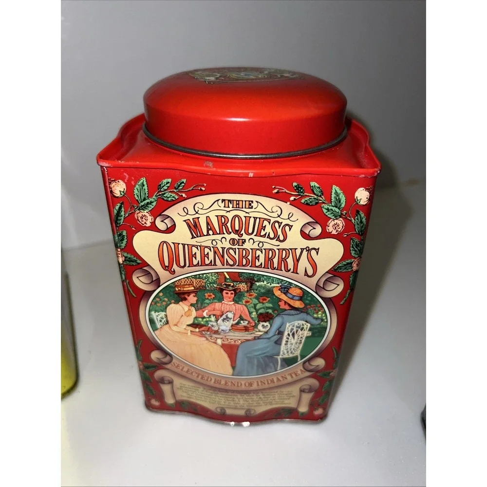 Vintage Lot Of 8 Tea Tins Jackson's Queen's Jubilee Harrods La Reale‎ Marquess